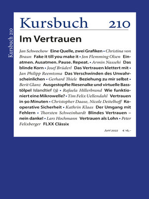 cover image of Kursbuch 210